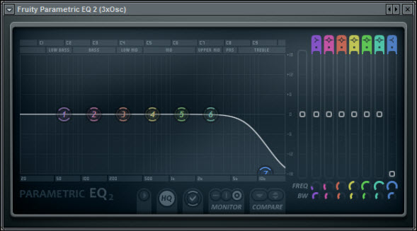 PEQ2 Settings For Square Wave Lead