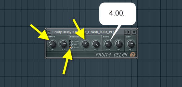 Crash Cymbal Delay Settings