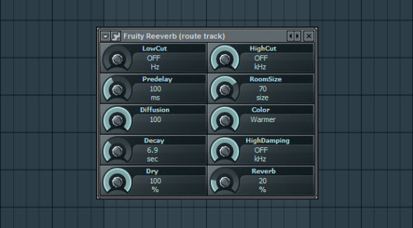 Fruity Reeverb Settings For The Route Track