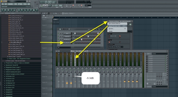 Percussion Snare Mixer Settings