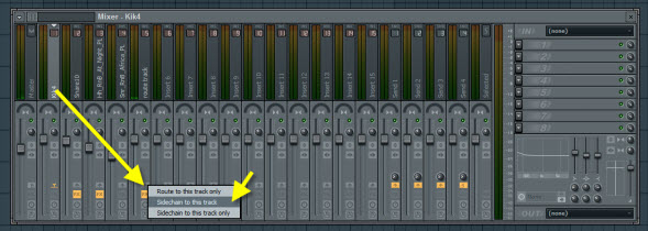 Sidechain Kick To Route Track