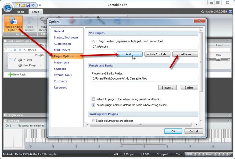 Select Your VST Plugins Folder And Do A Scan How To Make Electronic Music